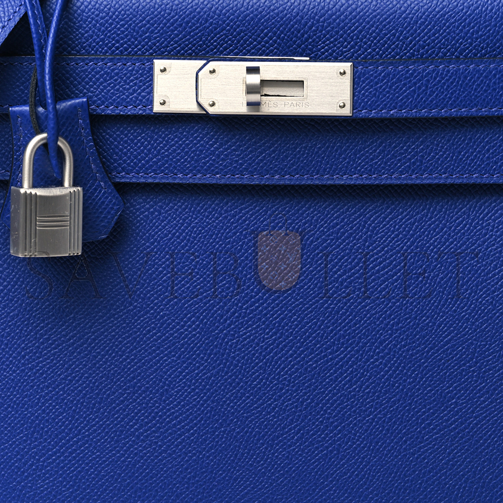 H**mes epsom kelly sellier 28 bleu electrique (28*22*10cm)